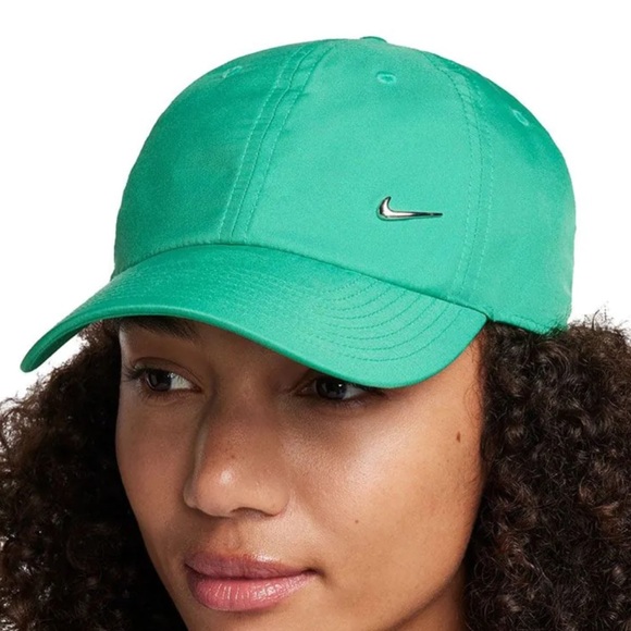 Nike Dri-FIT Club Cap Green Metal - Women’s - Size M/L Like New Golf Hat Tennis - Picture 1 of 6